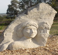 Heritage Sculptures at Pensioners Hill Lookout - Accommodation Adelaide