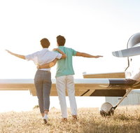 Romance Aircraft Flight  scenic tour  3 course lunch  beer tasting  hamper - Accommodation Adelaide