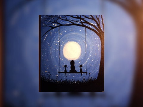 Grab A Glass Of Wine And Learn To Paint 'Moonrise'! - Accommodation Adelaide 0