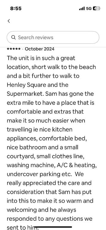 Sams Henley Beach Garden Unit - Accommodation Adelaide 1