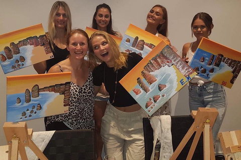 Friday Night 2 For 1 Paint And Sip Art Sessions - Accommodation Adelaide 1