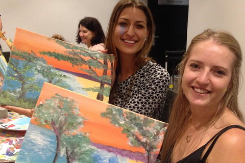 Friday Night 2 For 1 Paint And Sip Art Sessions - Accommodation Adelaide 4