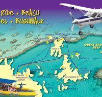 Scenic Flight - Great Barrier Reef Heart Reef Whitehaven Beach  Hill Inlet - Accommodation Adelaide